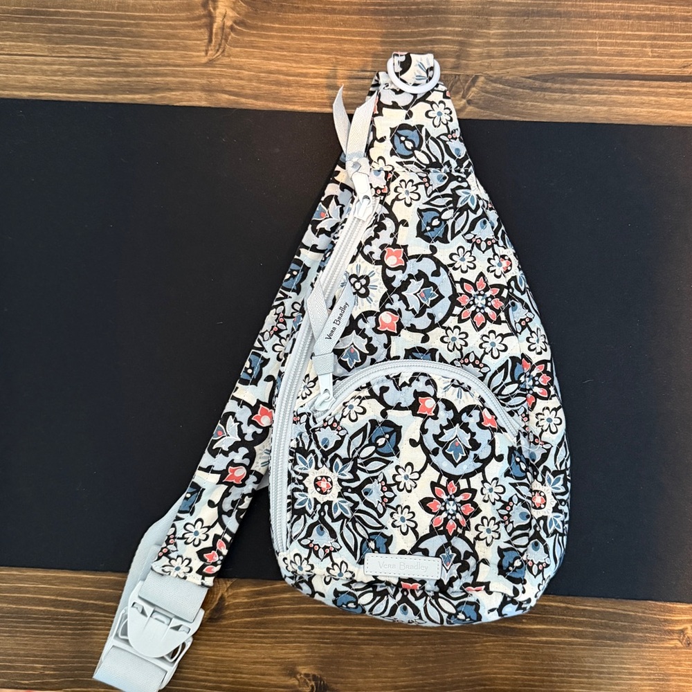 Vera Bradley Black and Blue Floral Backpack